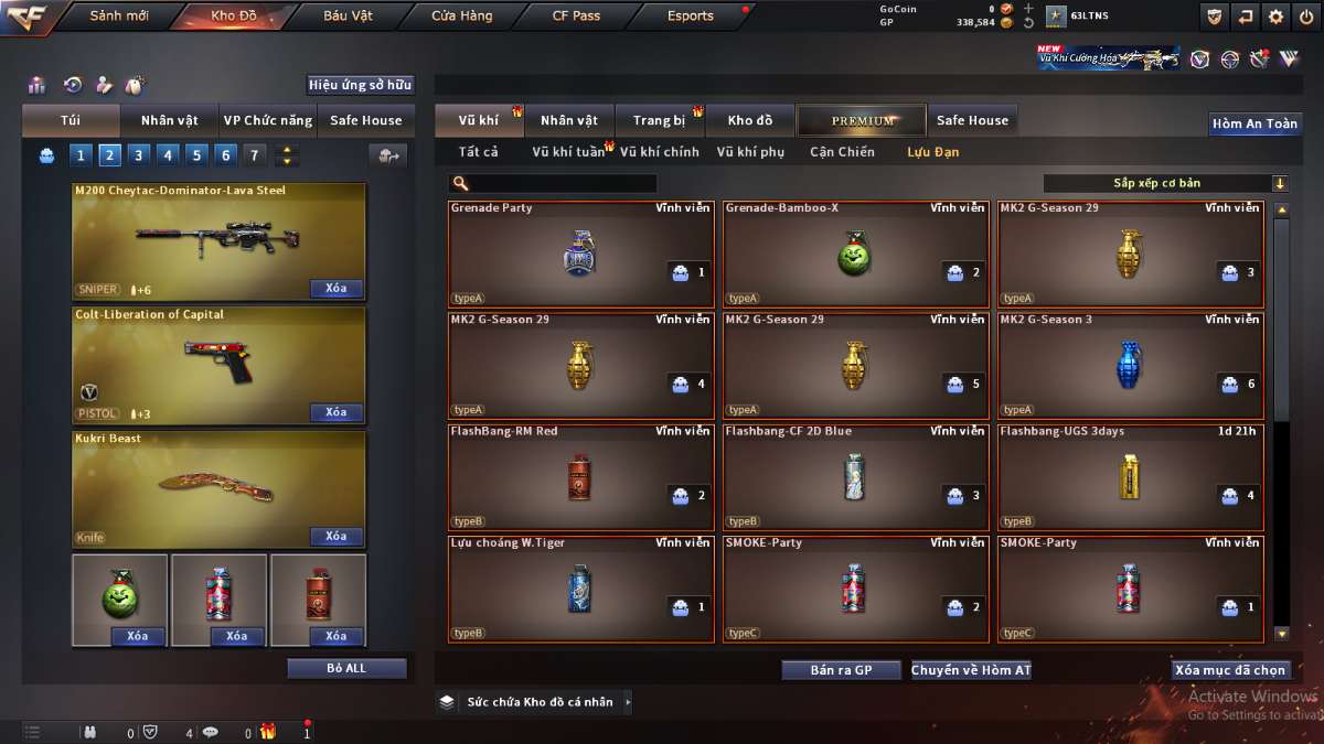 shop acc cf uy tin gia re